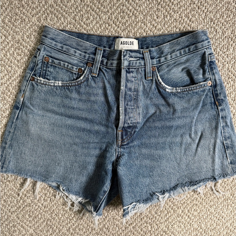 Agolde Parker Long Vintage Shorts